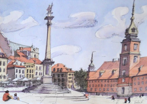 Morning In Royal Castle Square, Warsaw